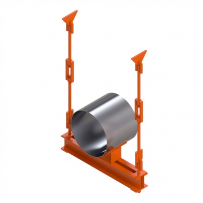 Подвеска жесткая горизонтальных трубопроводов Dн 377-1420 мм ТС-680.00.000