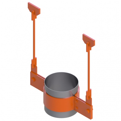 Подвеска жесткая вертикальных трубопроводов Dн 57-630 мм ТС-682.00.000